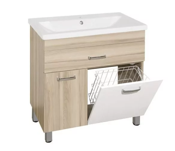 Мебель для ванной Style Line Ориноко 80 б/к, комплект, напольный, белый/ориноко