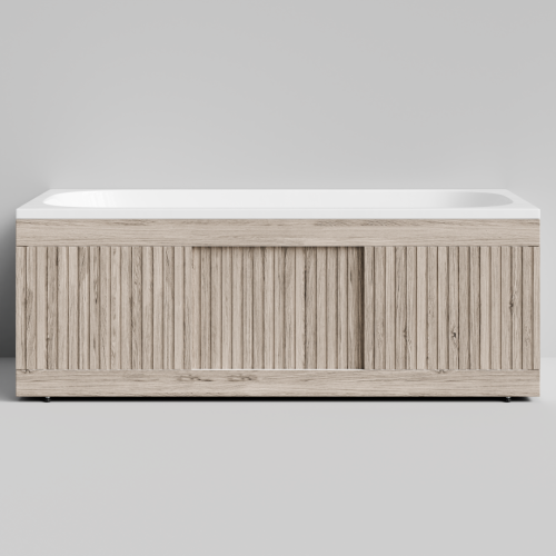 Экран под ванну Vod-ok Тач 150 раздвижной Дубослив ореховый светлый