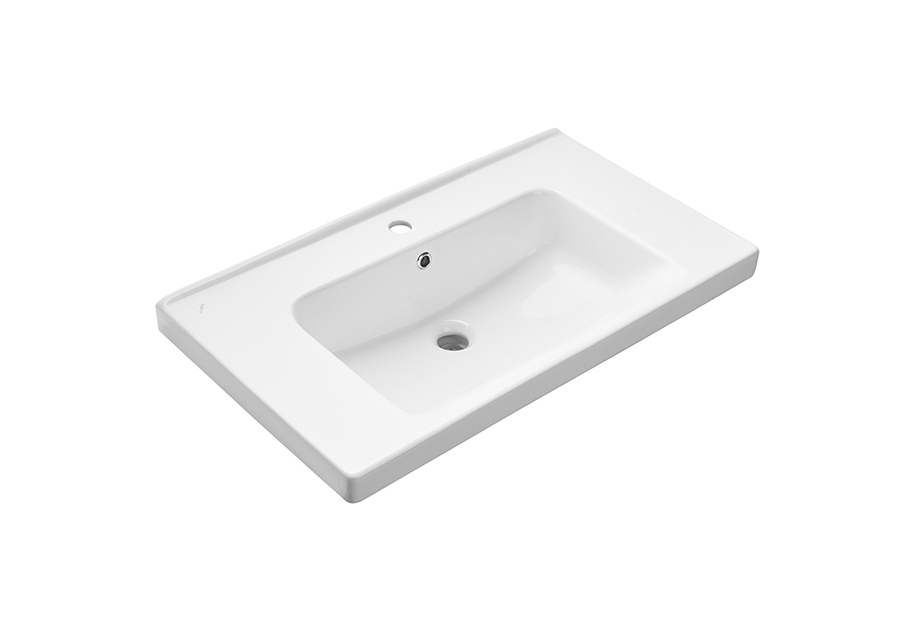 Тумба напольная ASB Woodline Федерика 100 с раковиной Гармония 100, белый