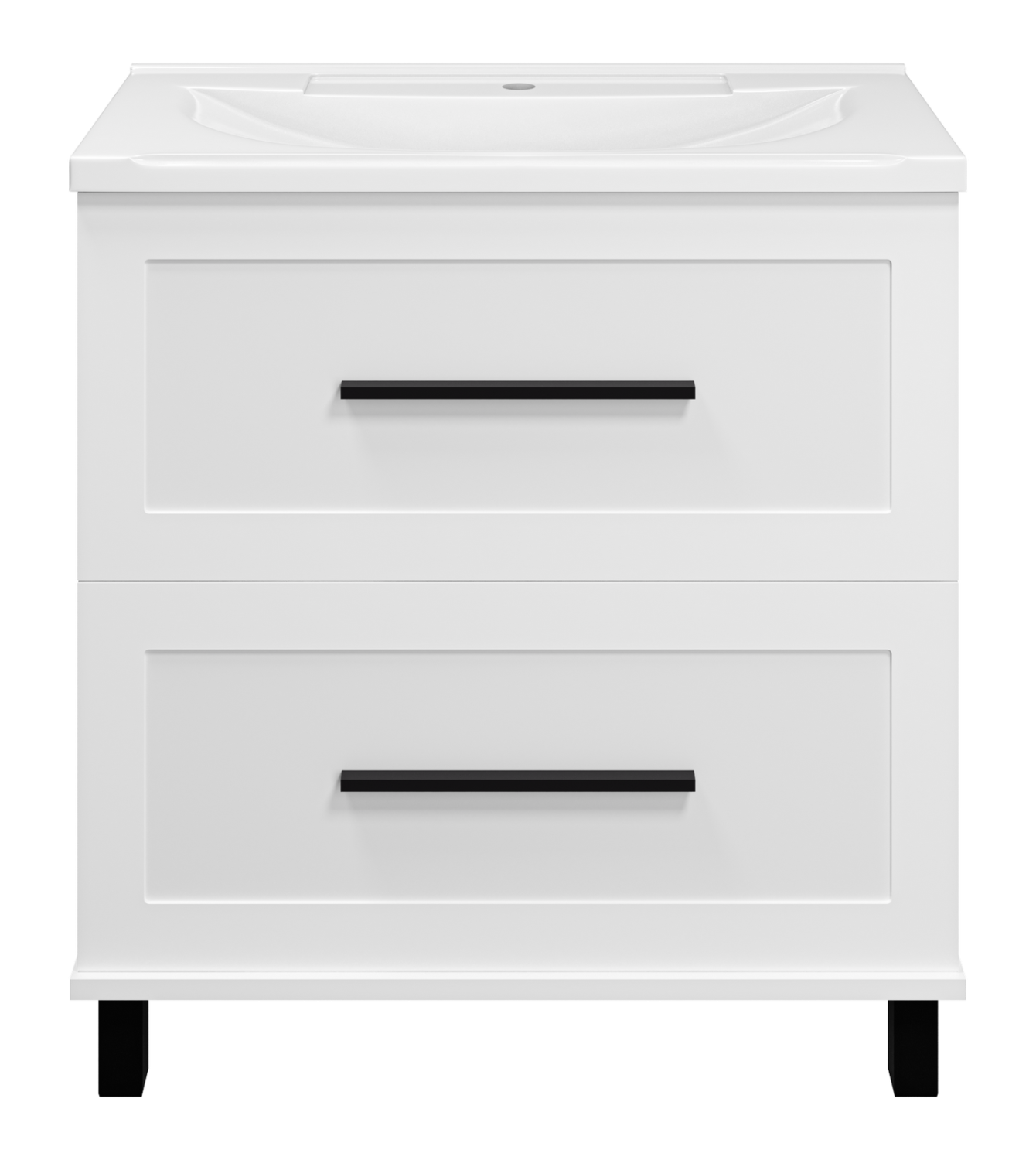 Тумба с раковиной Misty Модерн 80, белый