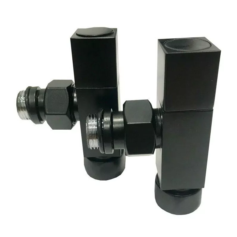 Вентиль угловой Laris 3/4"х1/2" г/ш  черный для п/с Квадратный LX 855SCH0504ЧМ 2 шт.