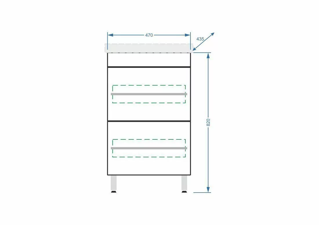 Мебель для ванной Stella Polar Ванесса 50 комплект, напольный, белый глянец
