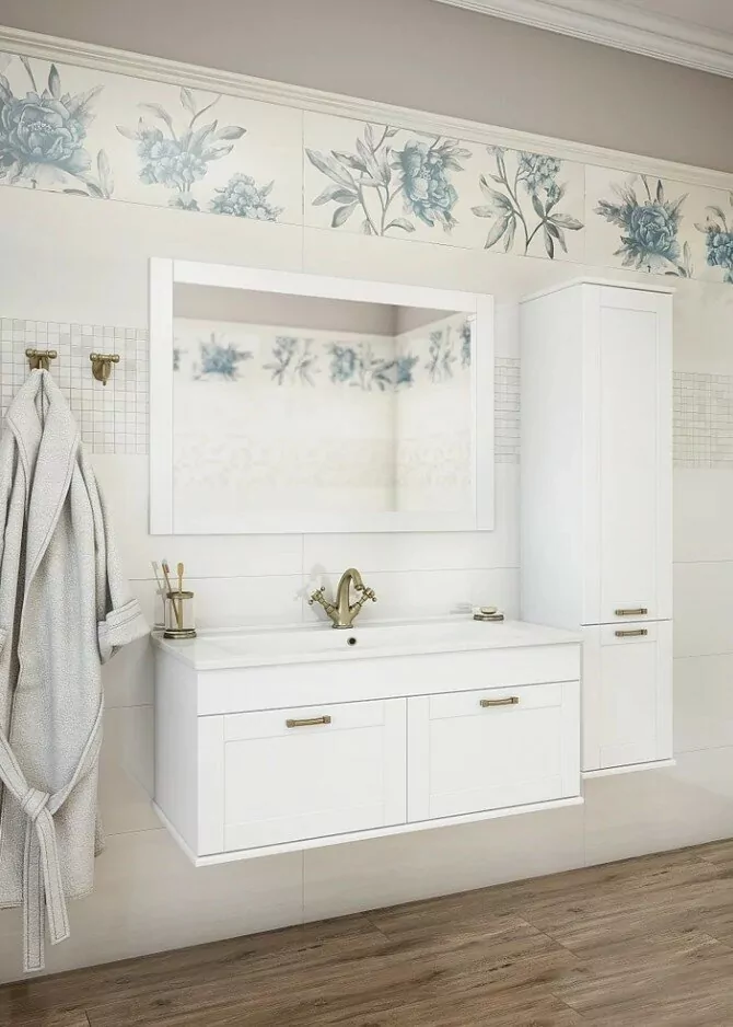 Зеркало Sanflor Ванесса 105 белый