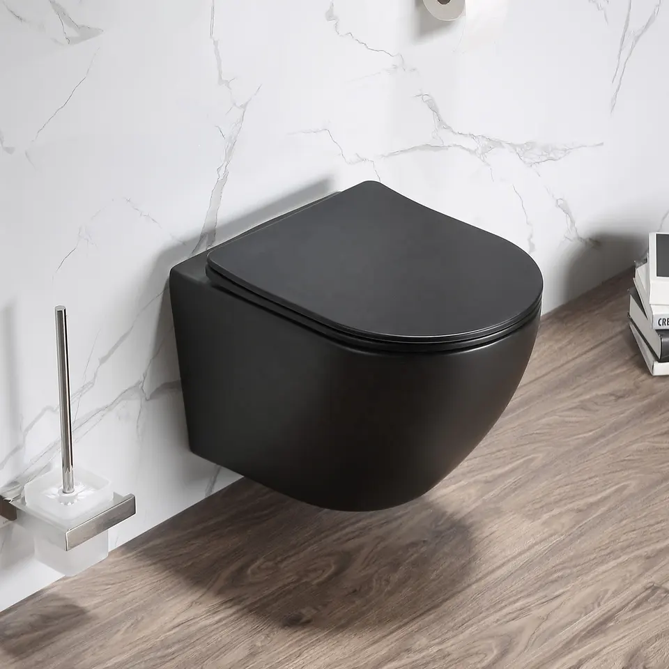 Унитаз Ceruttispa Ticino Aria MB CT8917 подвесной, черный матовый