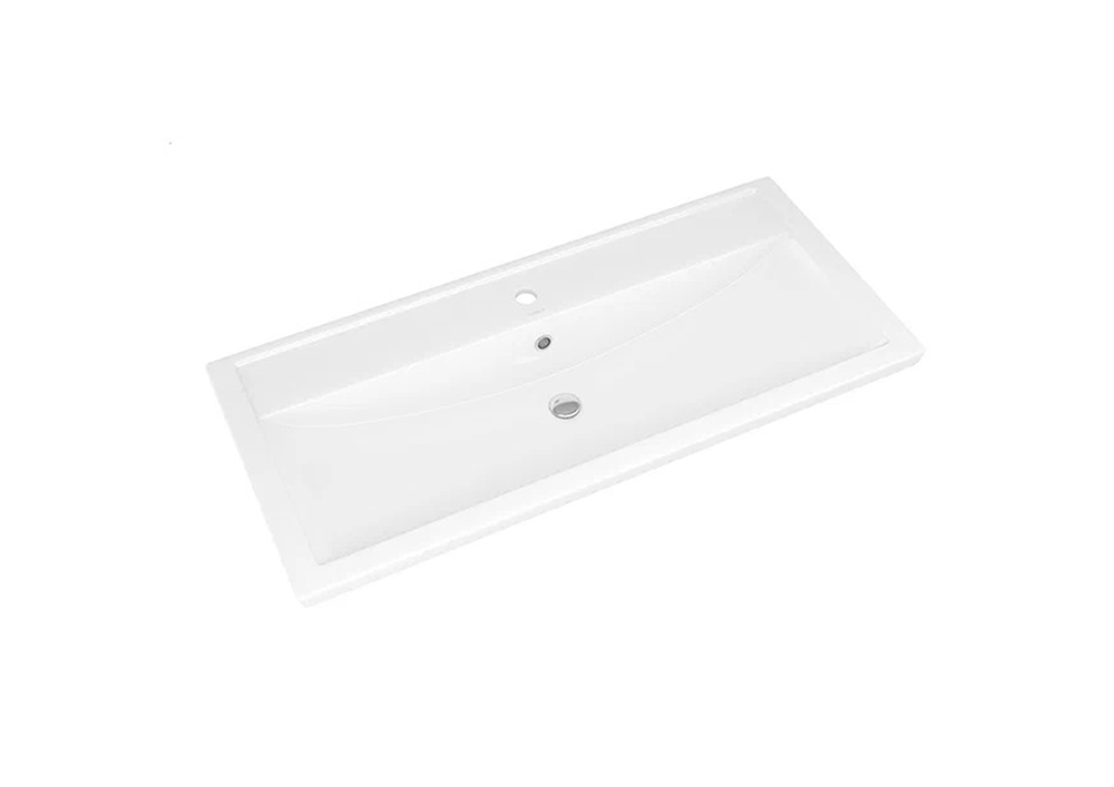 Мебель для ванной ASB Woodline Летиция 100 комплект, напольный, белый, хром