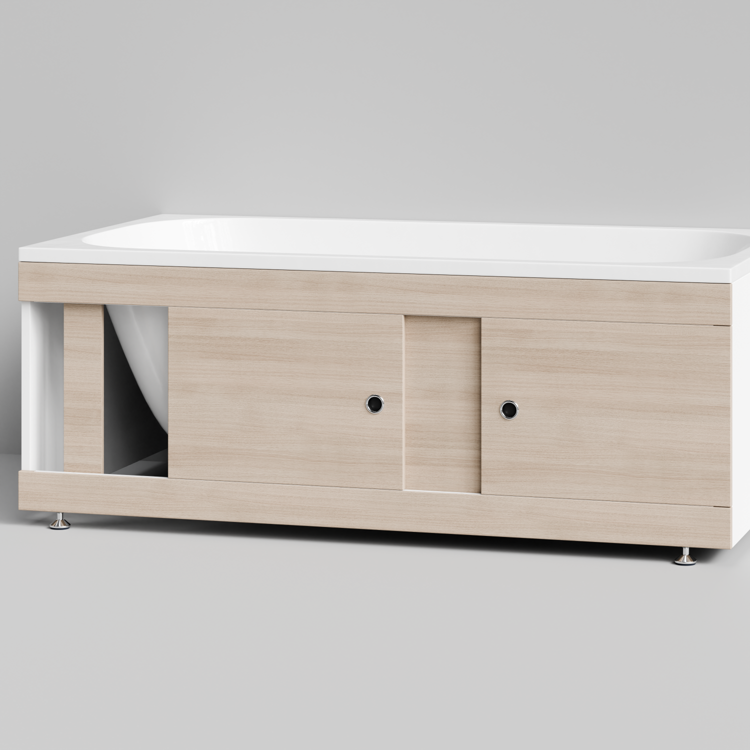 Экран под ванну купе Vod-ok 150 раздвижной дуб