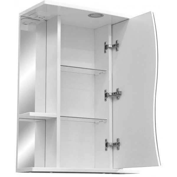 Зеркало-шкаф Stella Polar Волна Лолита 55 свет, белый