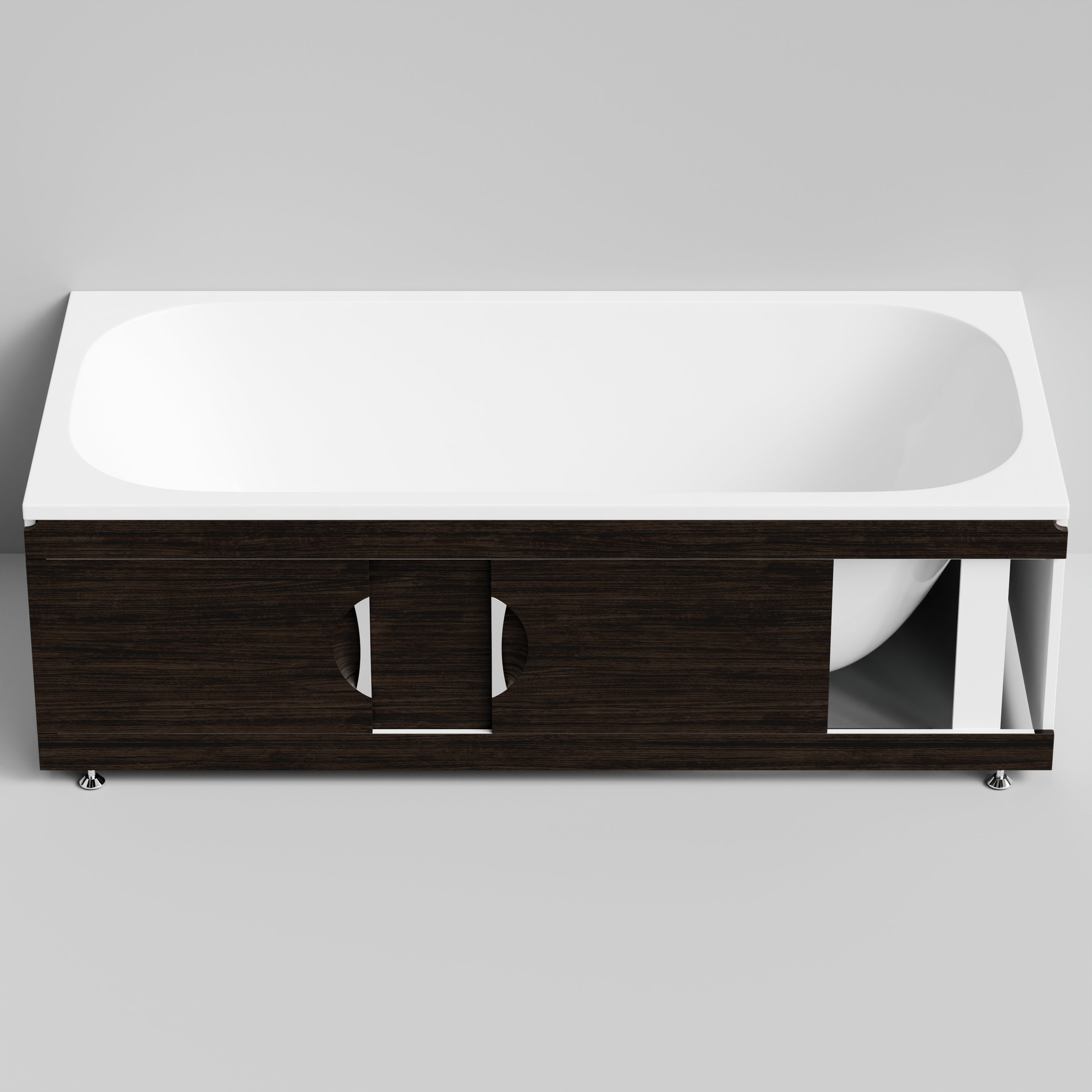 Экран под ванну Vod-ok Топ 180 раздвижной венге