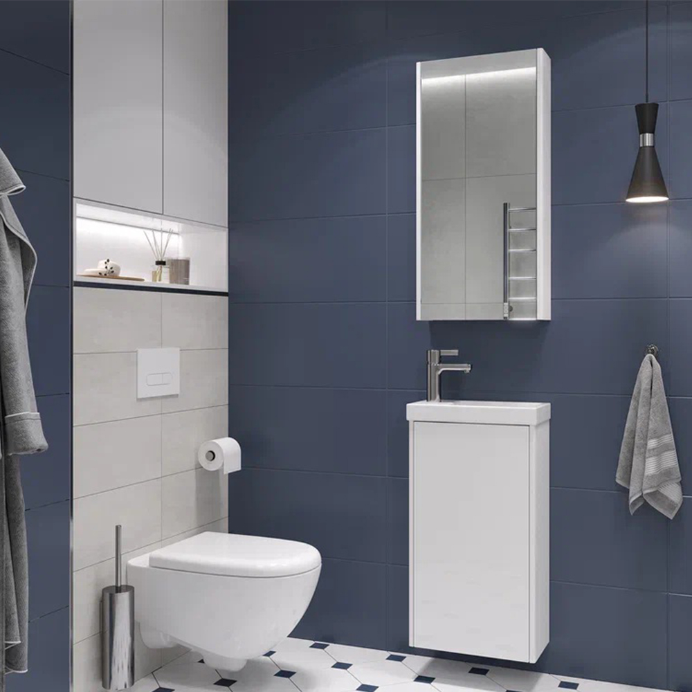 Тумба с раковиной подвесная Velvex Klaufs tp.KLA.COM.40.1D, 40 см