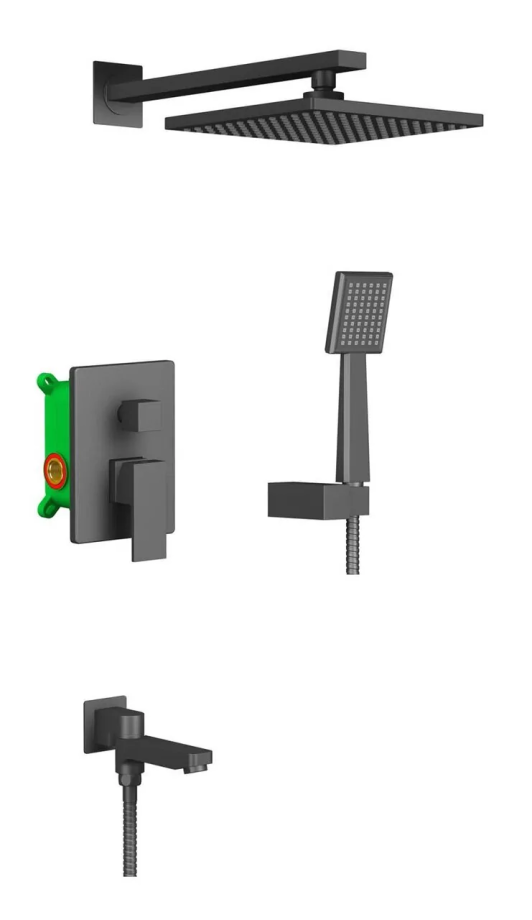 Душевой комплект Timo Selene SX-3069/03SM черный матовый