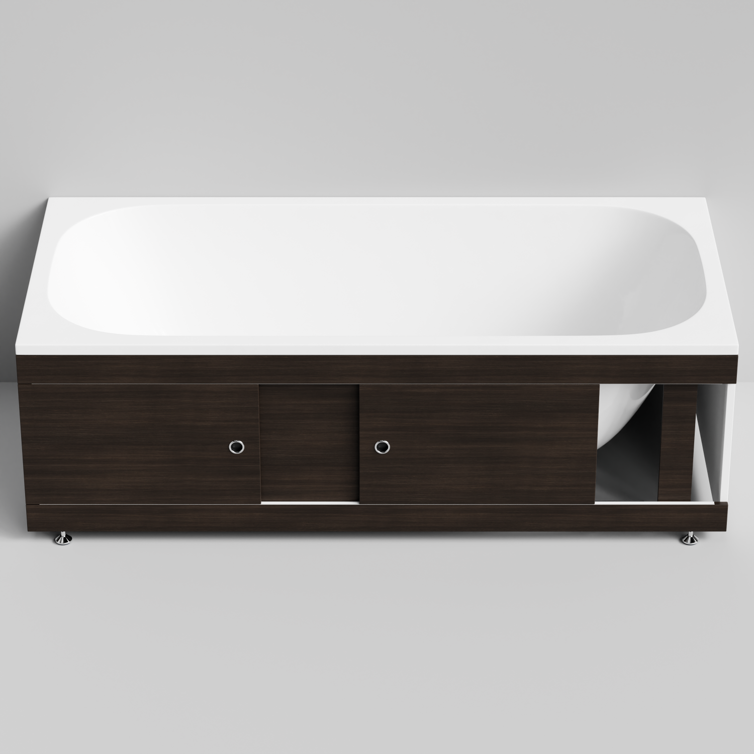 Экран под ванну Vod-ok Купе 180 раздвижной Палисандр