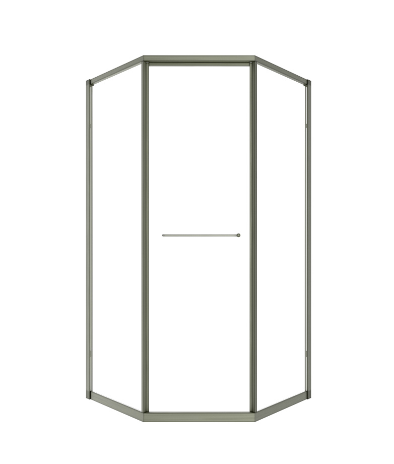 Душевой угол Timo TTSS-100/13C-8L, 1000*1000*2000, профиль никель, стекло прозрачное 8 мм