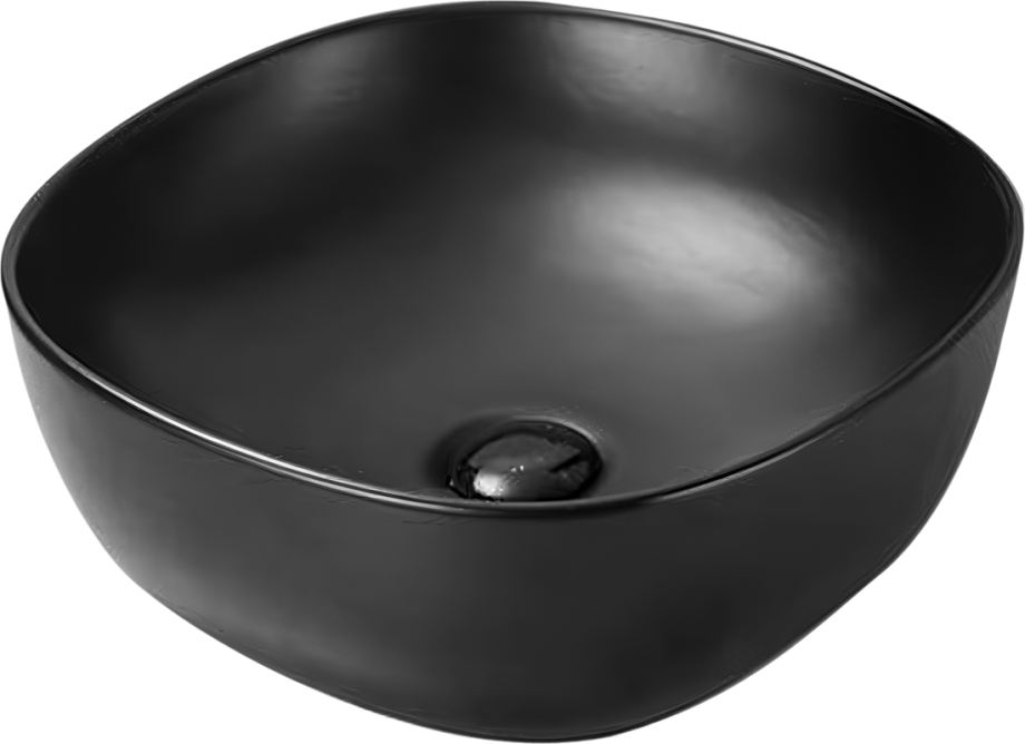 Раковина SantiLine SL-1106MB накладная, черный матовый