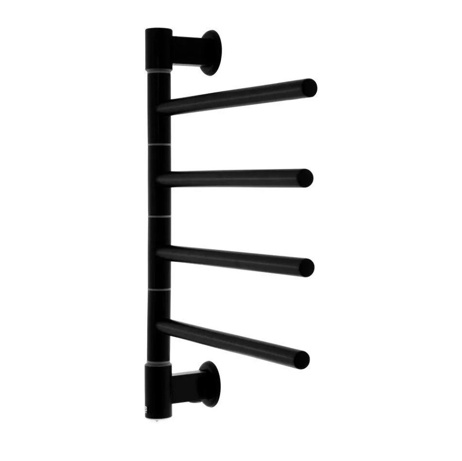 Полотенцесушитель электрический Energy I chrome G4K 54х40 поворотный, черный матовый