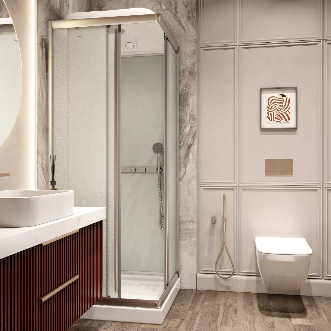 Душевая кабина Parly Frost FQ811 80x80 хром