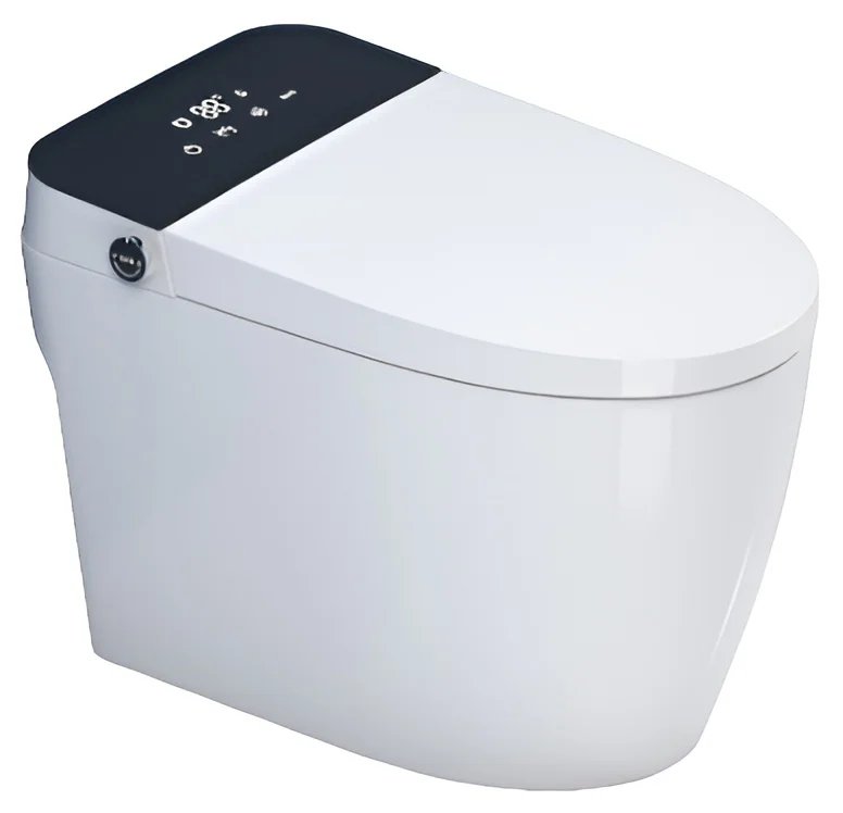 Унитаз SantiLine SL-5034 электронный с биде, напольный, приставной, белый