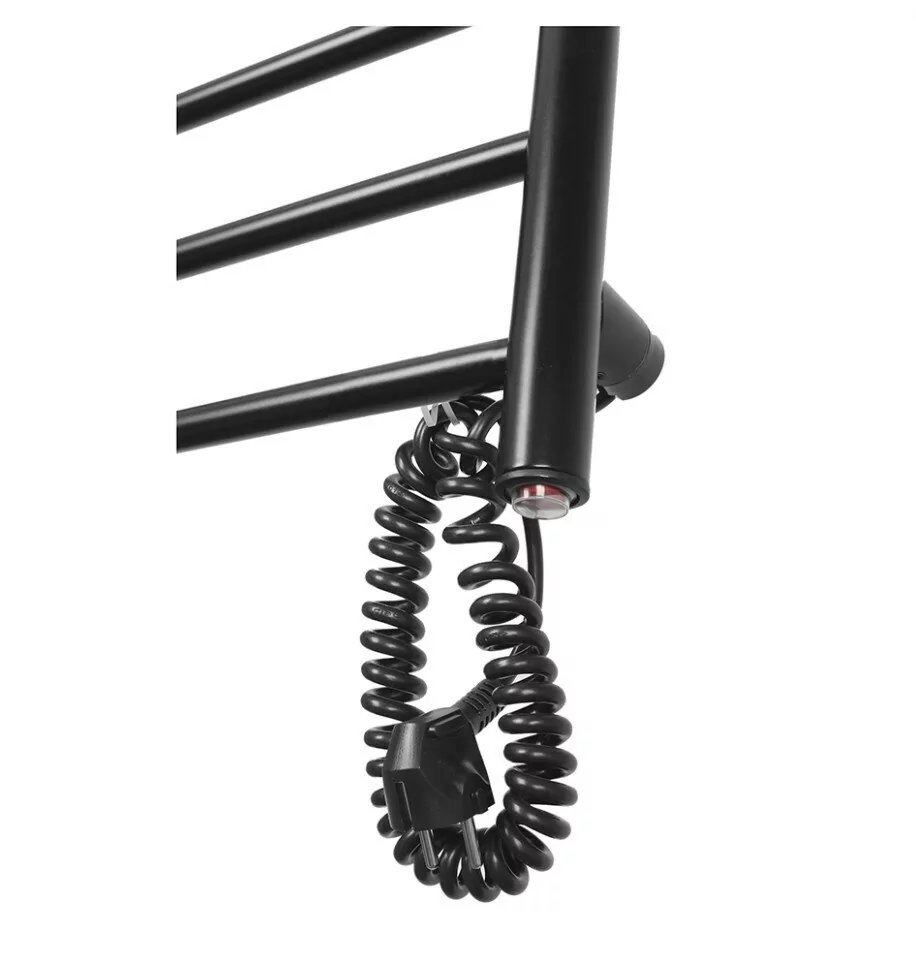 Полотенцесушитель электрический Domoterm Аврора DMT 109-5 50х71 EK R правый, черный матовый