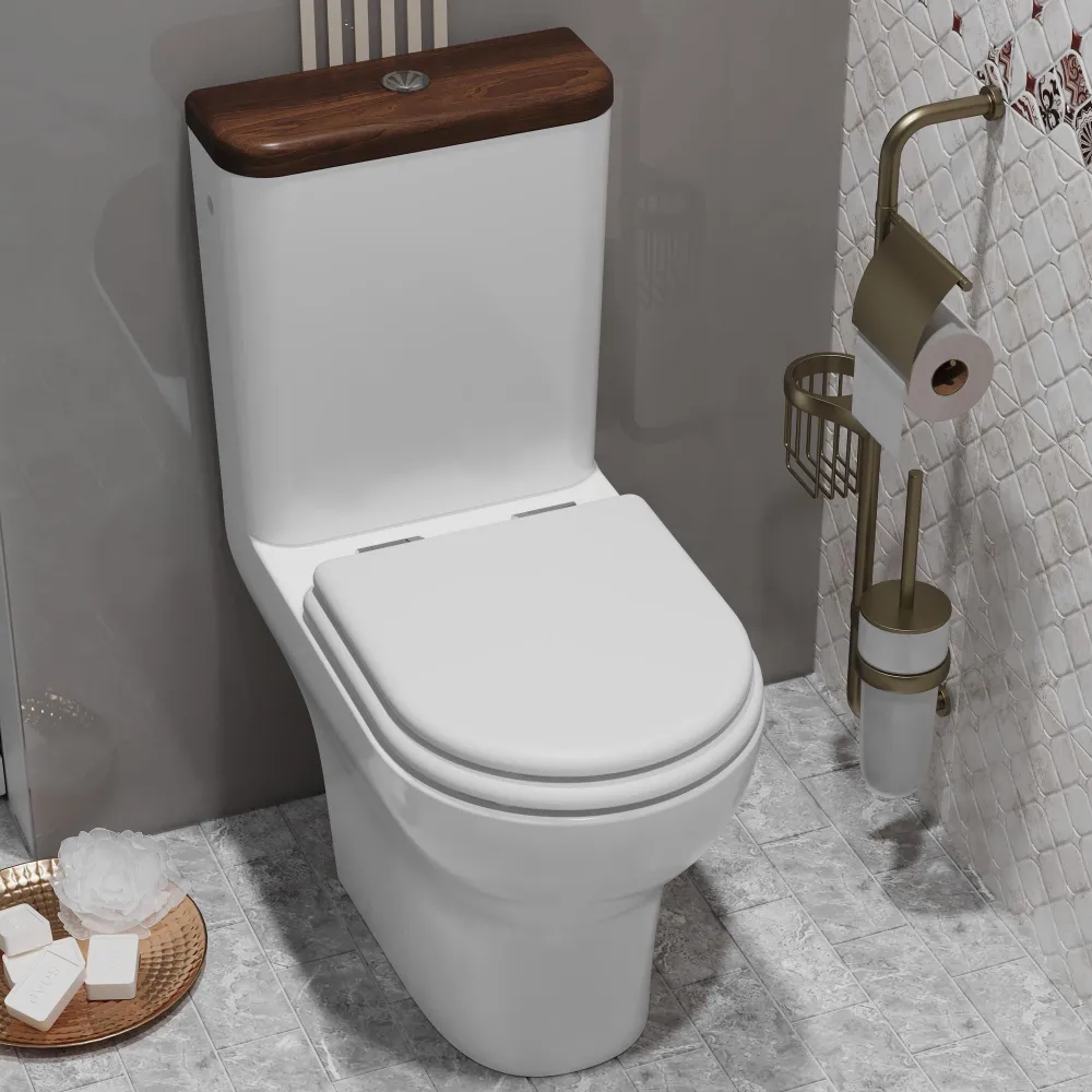 Унитаз-компакт Opadiris Палермо OS24723N белый, светлый орех