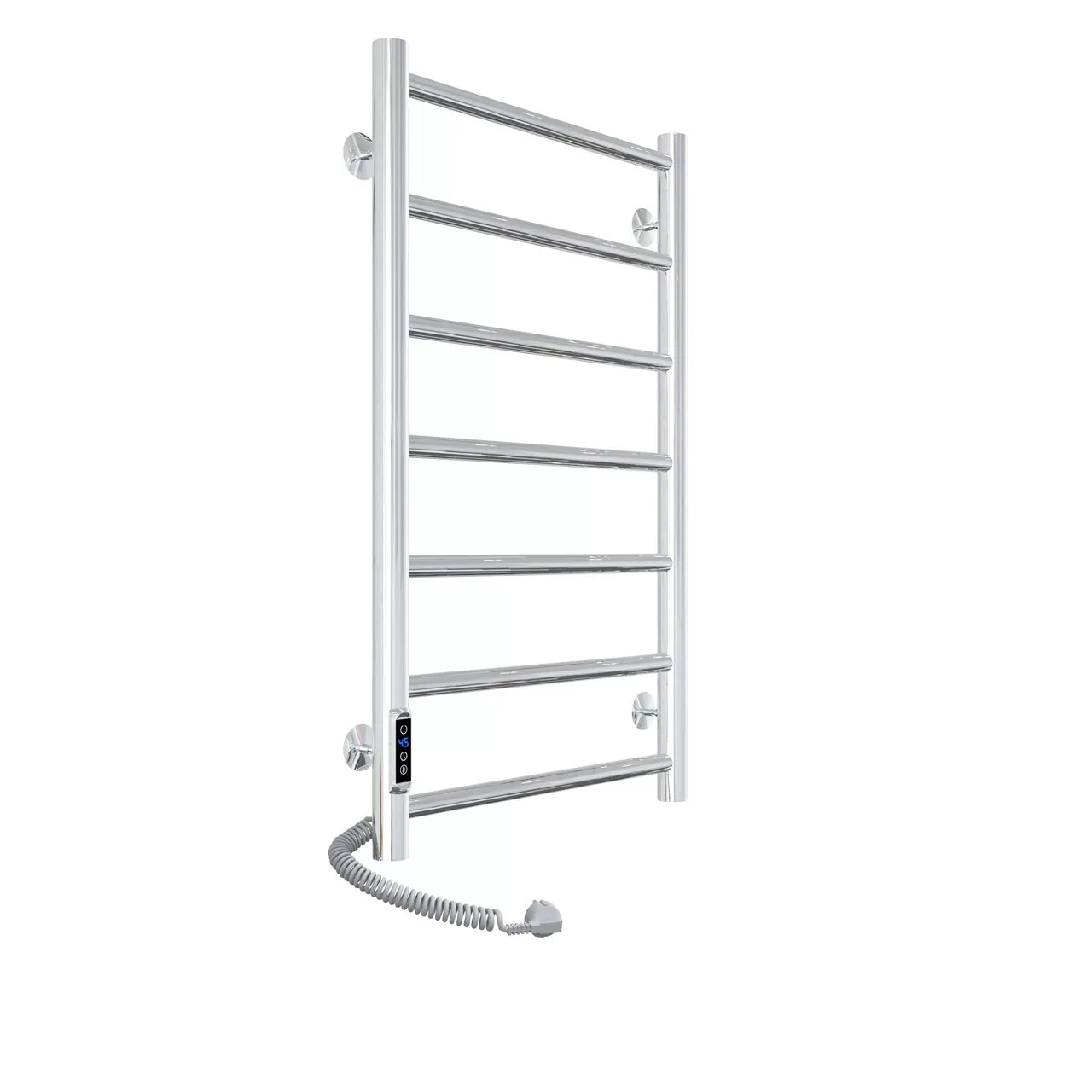 Полотенцесушитель электрический Laris Джаз П7 400х700 с терморегулятором, левый, хром