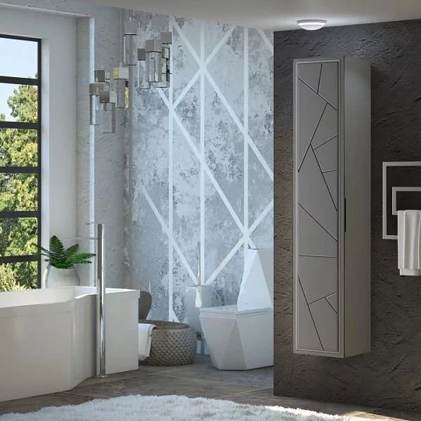 Пенал Opadiris Луиджи 35 L/R серый матовый