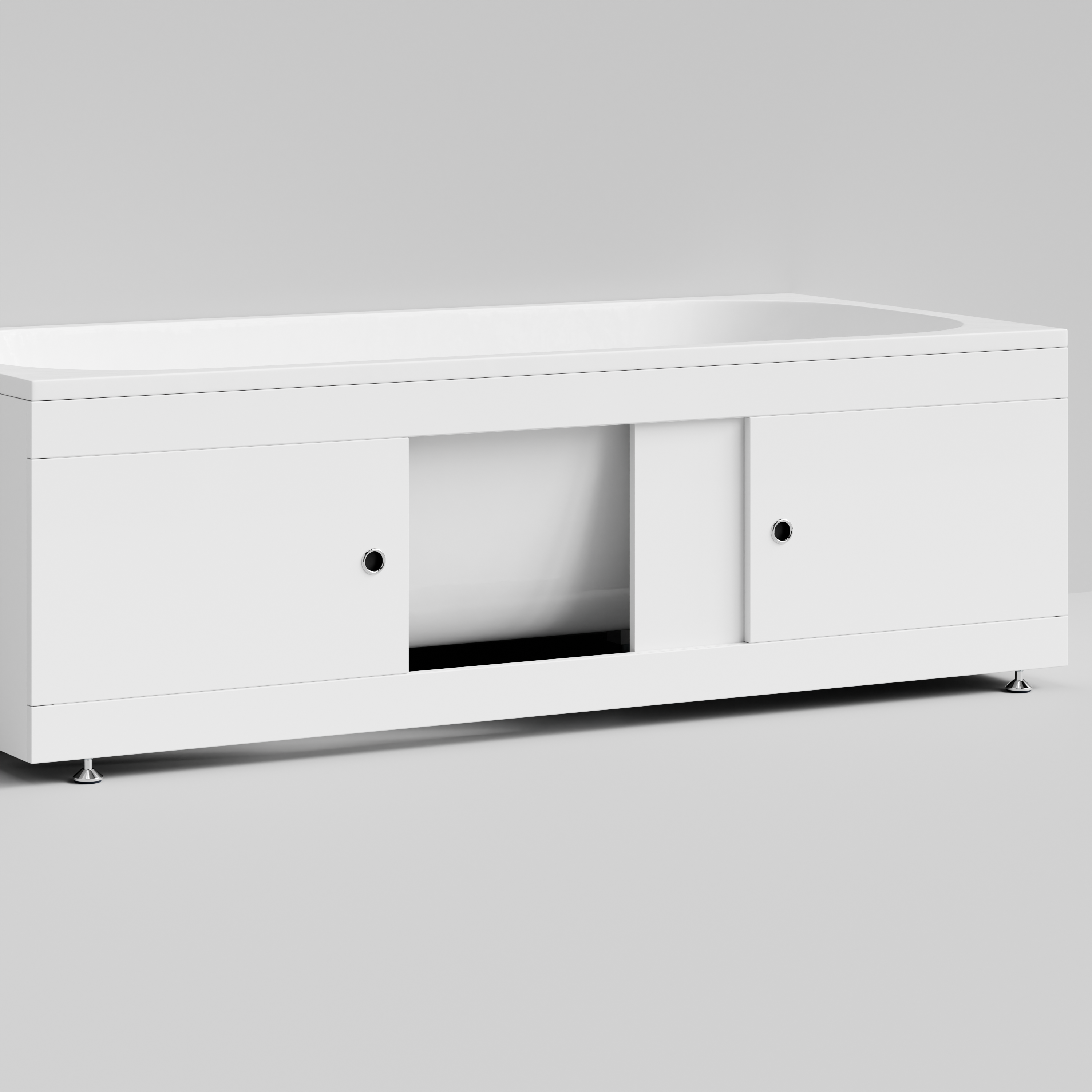 Экран под ванну купе Vod-ok 180 раздвижной белый + 13 цветов