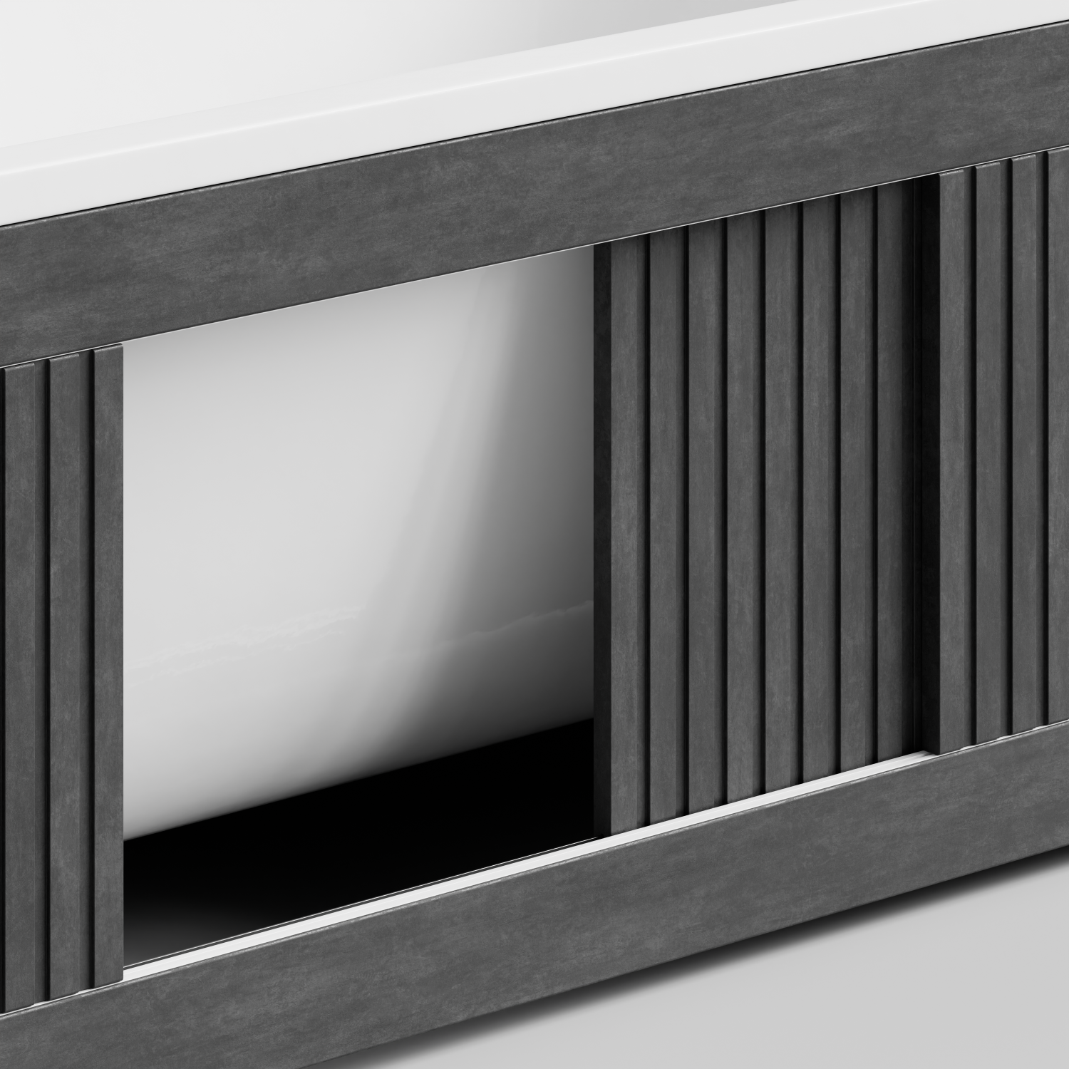 Экран под ванну Vod-ok Тач 180 раздвижной Серый камень