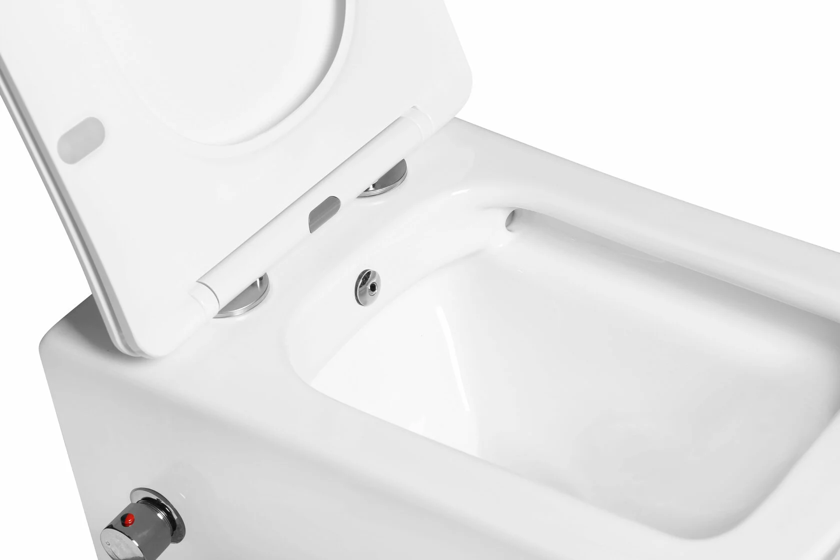 Унитаз-биде SantiLine SL-5004SM-BD подвесной, белый