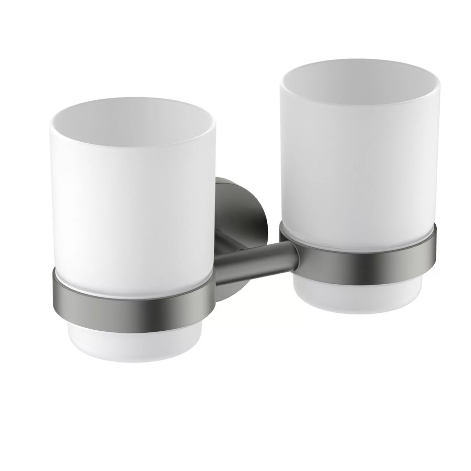 Стакан для щеток двойной Timo Saona 13034/18 черное золото