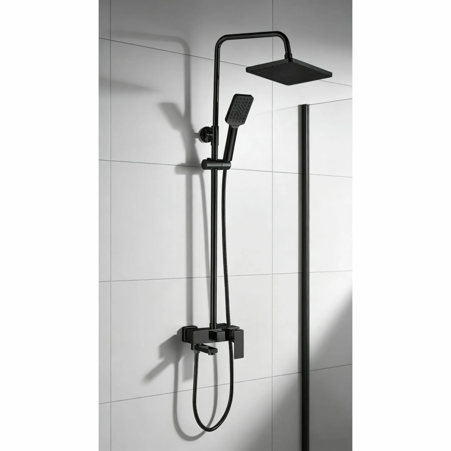 Душевая стойка Ceruttispa CLELIA RSMB из латуни, матовая черная