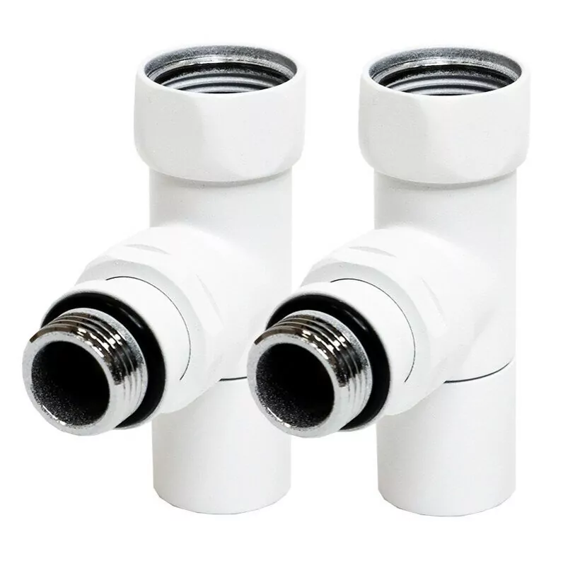 Вентиль запорный угловой Laris г/ш 3/4х1/2 белый матовый ZZ-4701БМ 2 шт.