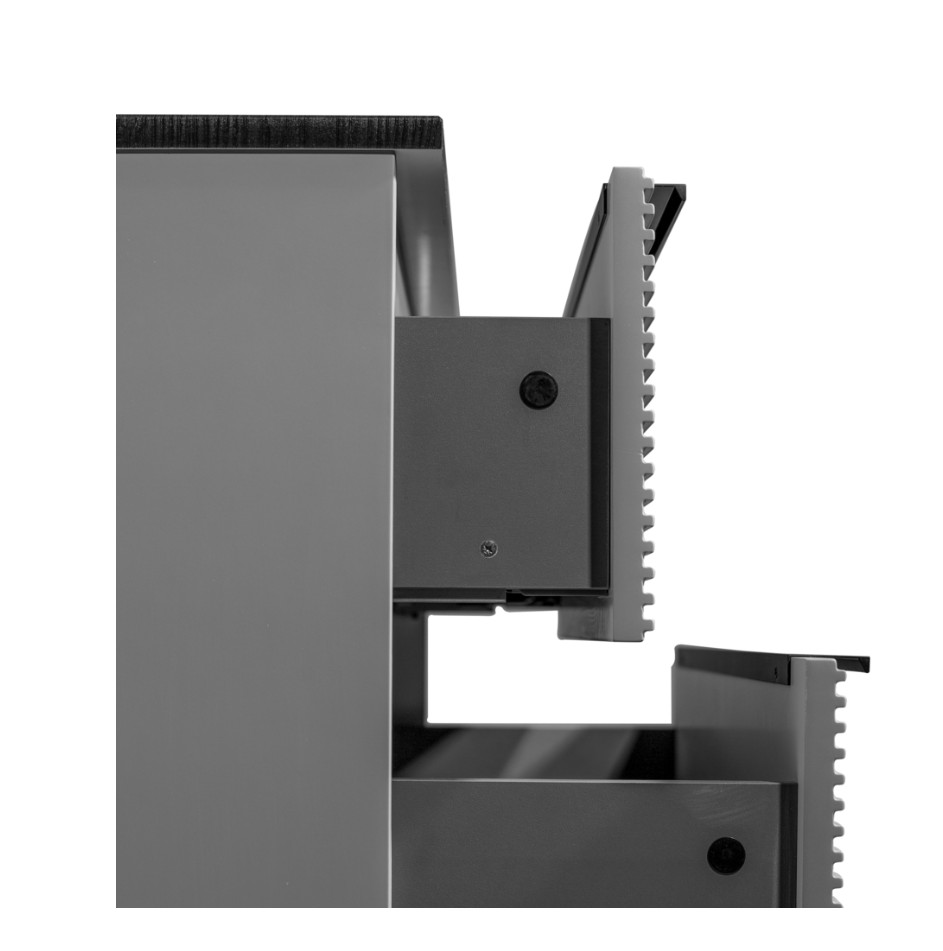 Тумба подвесная Runo Орлеан 70 с раковиной TERZO 60, серый/чёрный