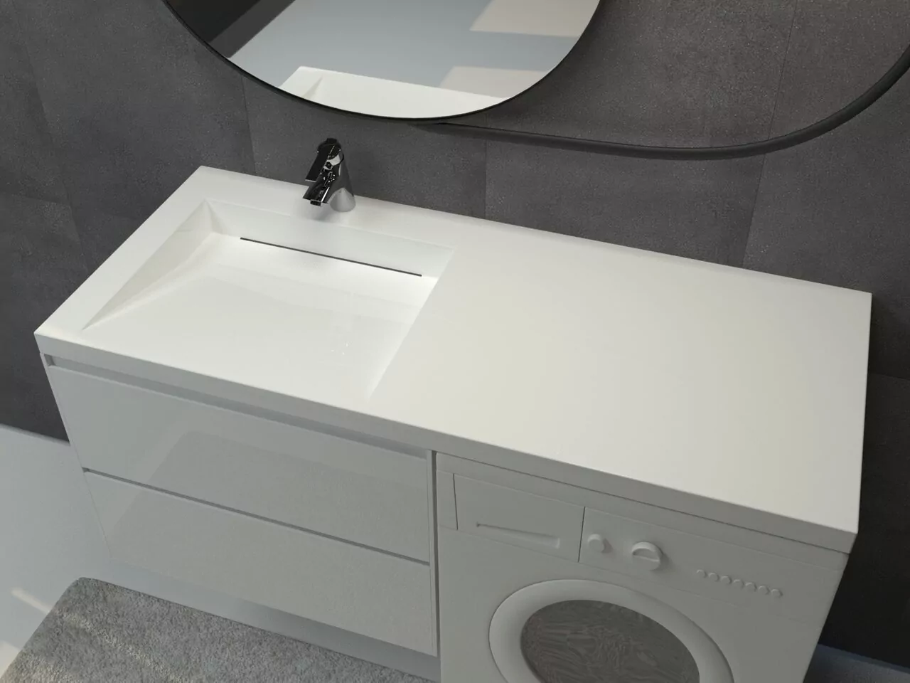 Раковина Stella Polar Берта 120 левая белая