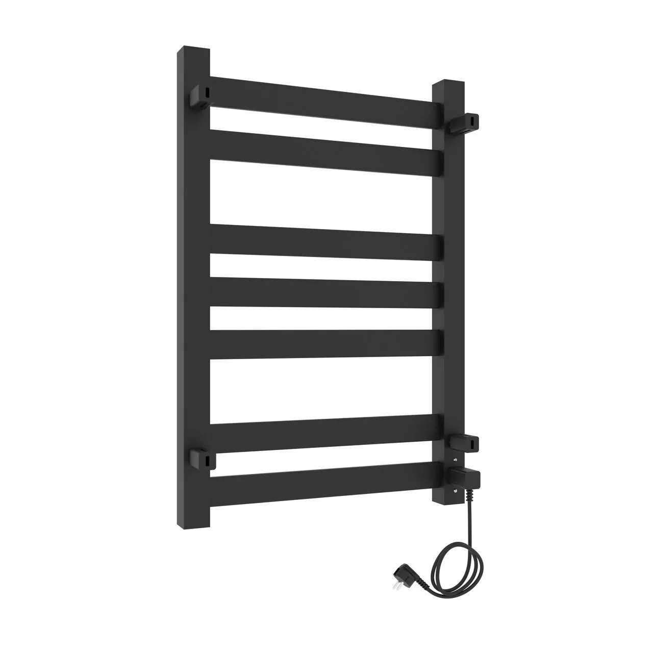 Полотенцесушитель электрический Laris Гефест ЧКЧ П7 500х800 левый, черный матовый