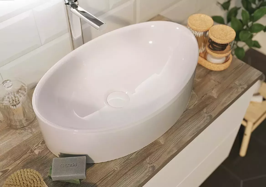 Раковина 1Marka Roll 53 Polytitan белая