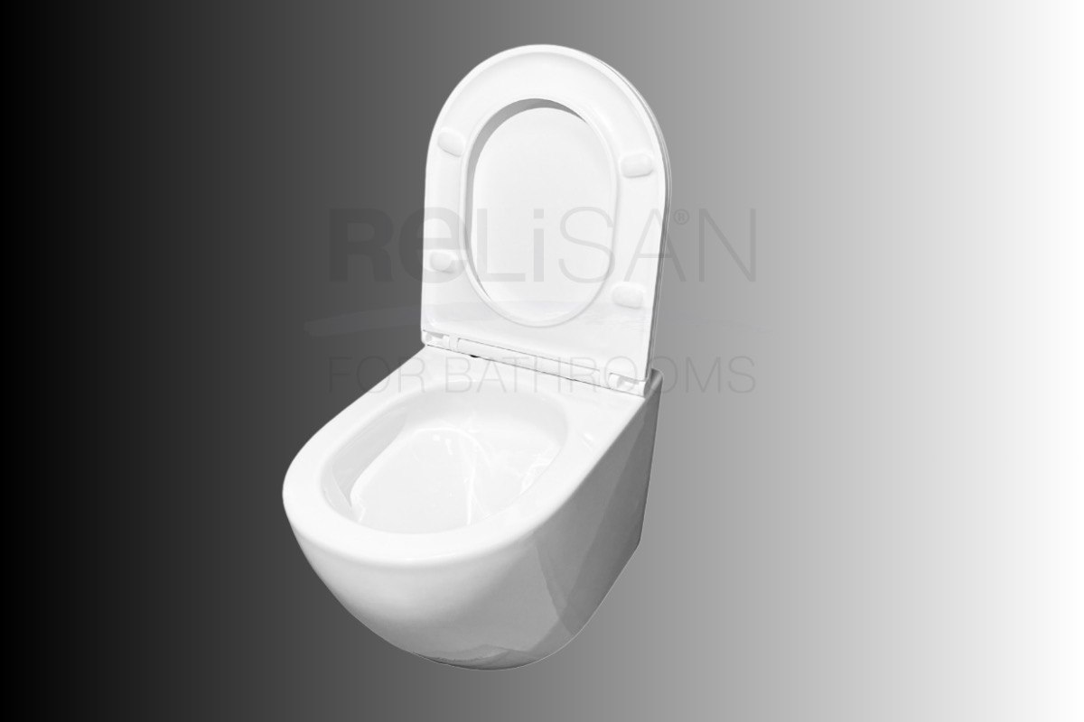 Унитаз подвесной Relisan WM 715/смыв торнадо, белый