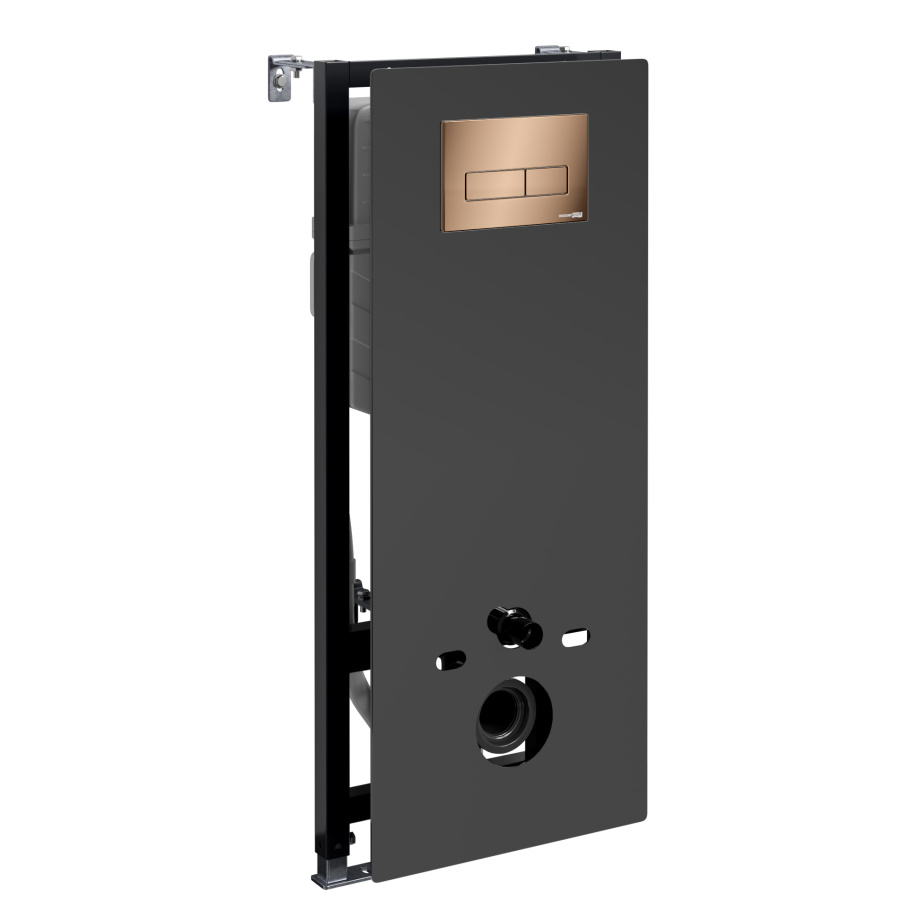 Инсталляция WasserKraft Abens 20TLT.010.ME.BL.RG03 для подвесного унитаза, с кнопкой