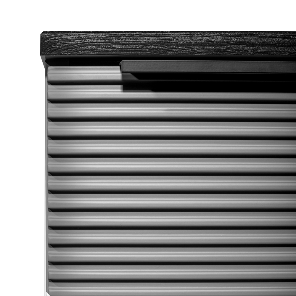 Тумба подвесная Runo Орлеан 70 под накладную раковину, серый/чёрный