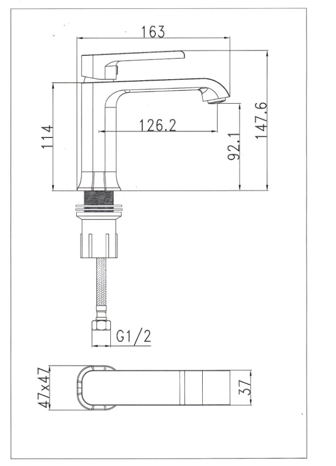Смеситель для раковины SantiLine SL-9001 хром