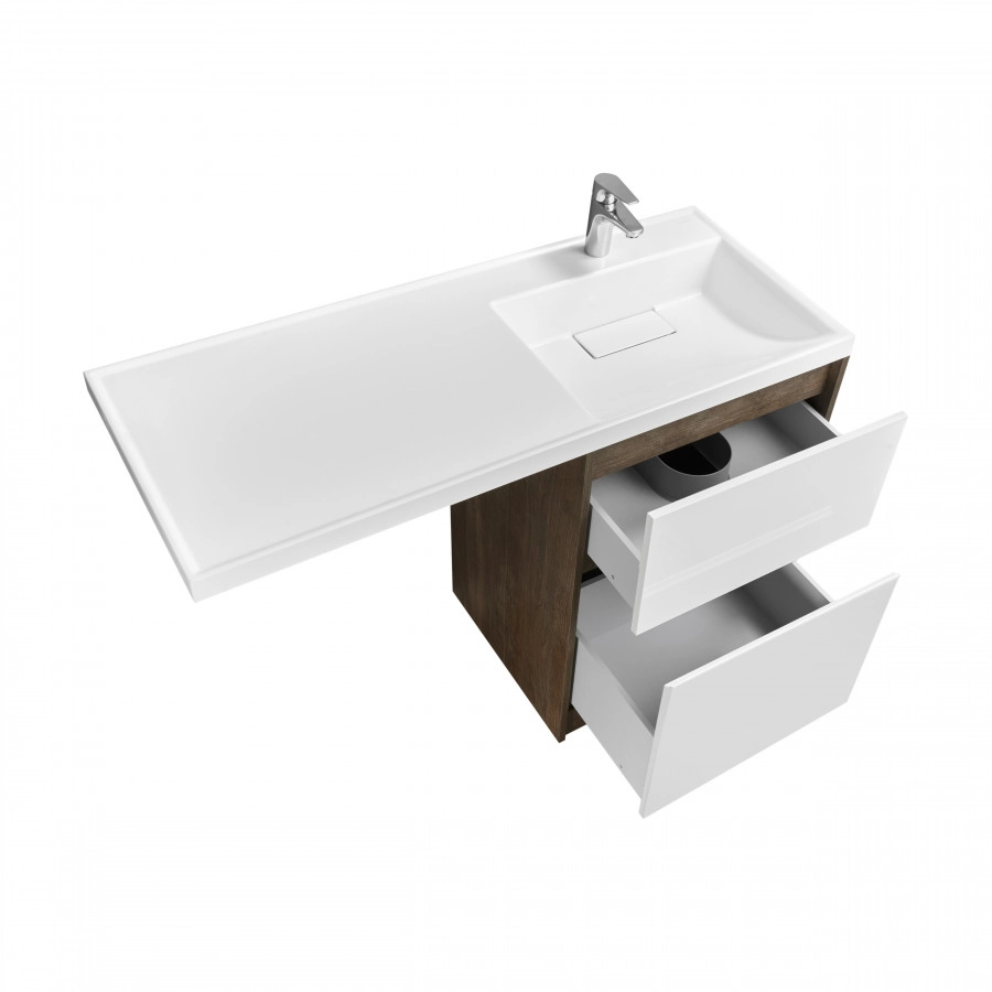 Тумба под раковину AQUATON Лондри 60, Дуб Кантри/белый