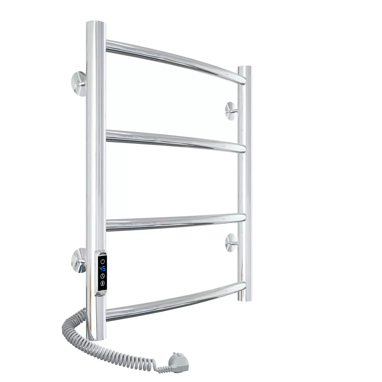Полотенцесушитель электрический Laris Классик П4 400х500 с терморегулятором, левый, хром