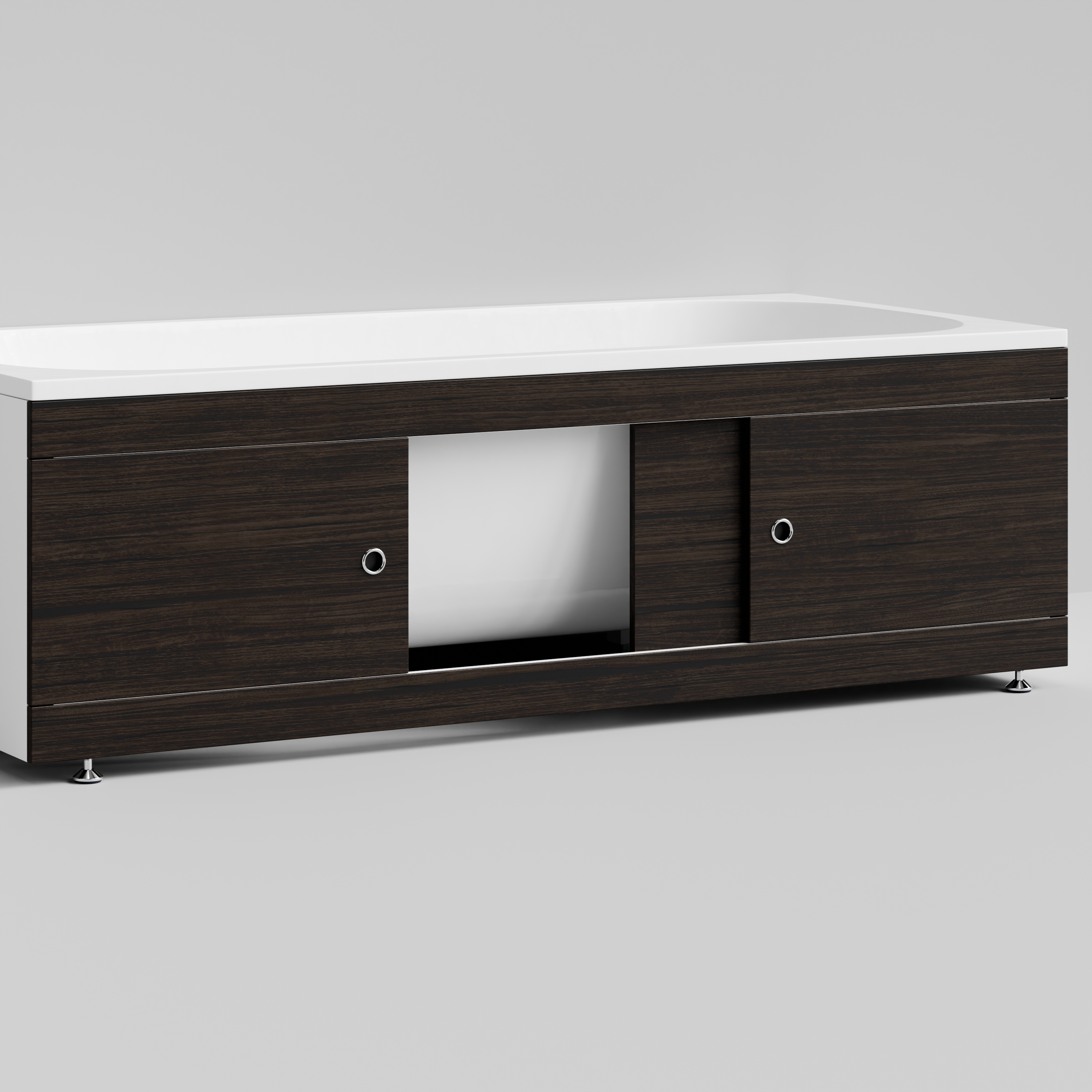 Экран под ванну купе Vod-ok 180 раздвижной венге