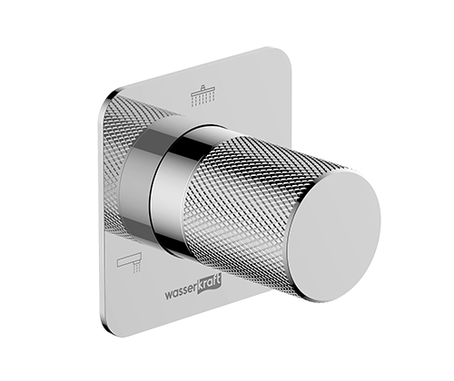 Переключатель WasserKraft A294 на 3 выхода, встраиваемый, хром