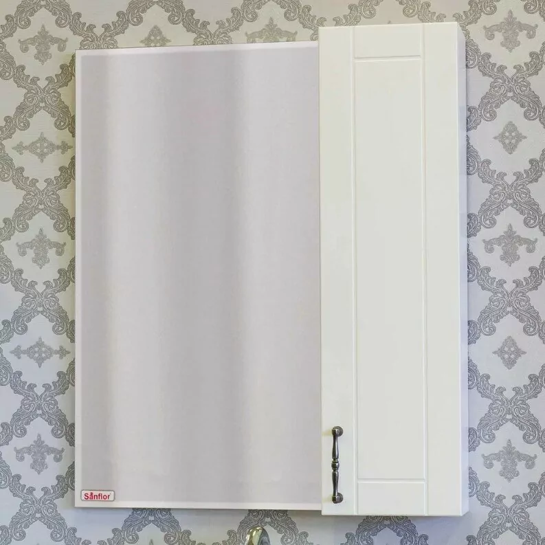 Зеркало-шкаф Sanflor Глория 65 R белый матовый