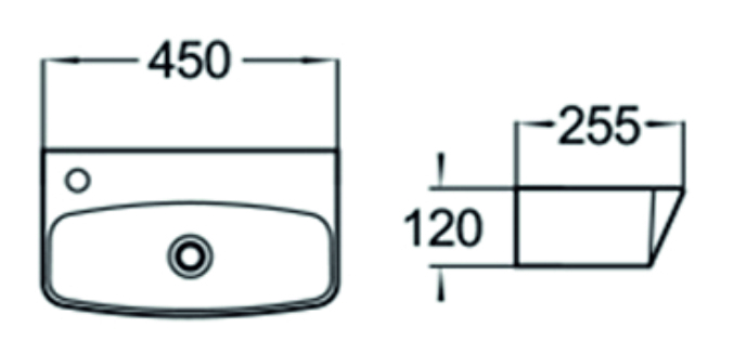 Раковина SantiLine SL-2003 накладная, белая