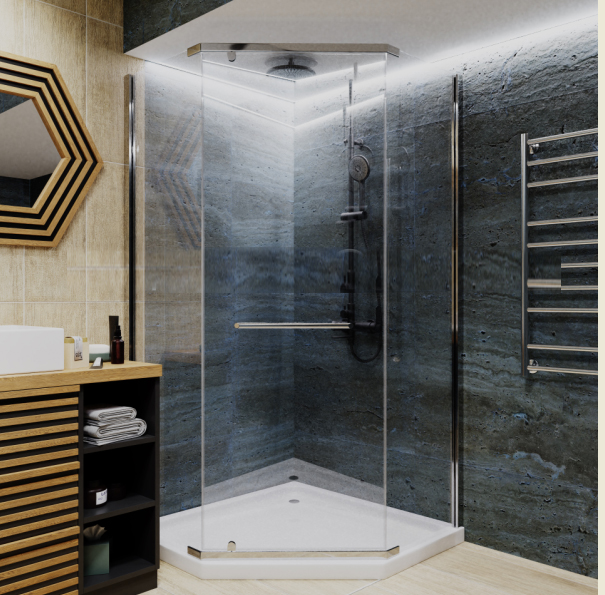 Душевой уголок Cerutti Spa CHIKA ZP101T без поддона (100x100x195)