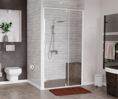 Душевой уголок WasserKraft Neime 19P18 90х100 прямоугольный, без поддона, прозрачное стекло, белый