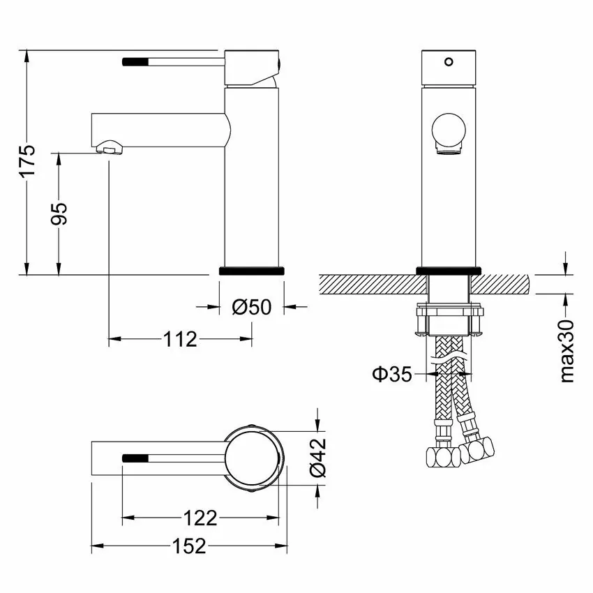 Смеситель для раковины Timo Saona 2361/18F черное золото