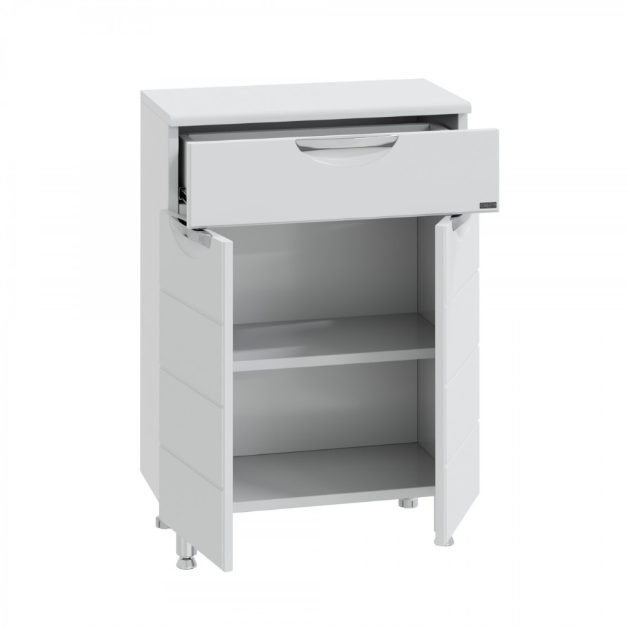 Тумба-комод Санта Родос 60 1 ящик, 2 двери, белая