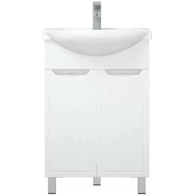 Тумба с раковиной Corozo Монро 50 напольная, белая