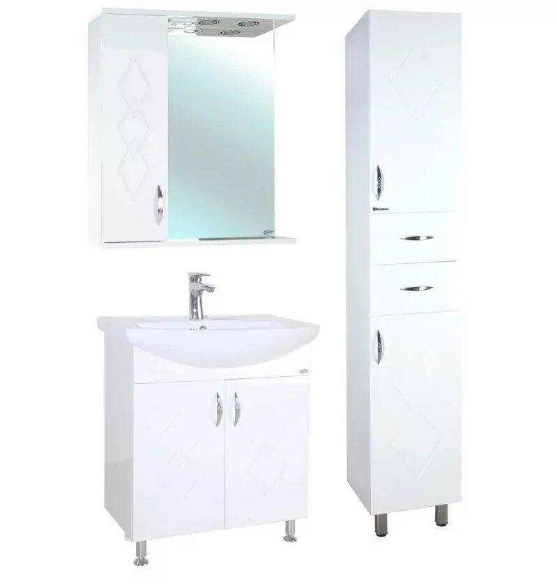 Пенал Bellezza Элеганс 35 L/R напольный, белый